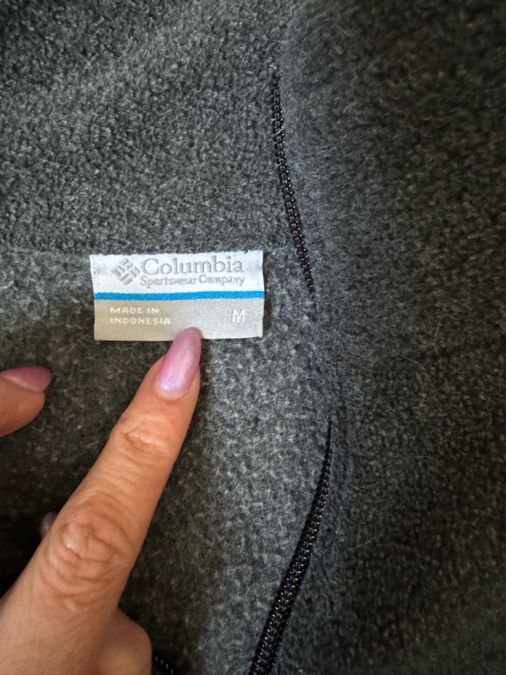 Columbia Dark Gray Full-Zip Fleece Jacket - Picture 2 of 2